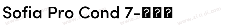 Sofia Pro Cond 7字体转换